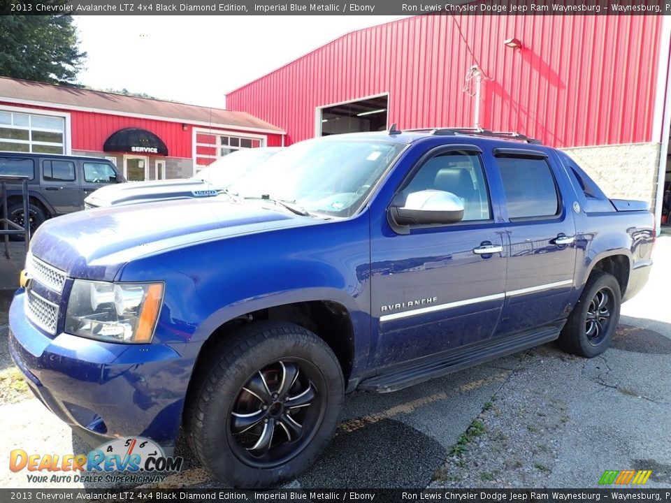 2013 Chevrolet Avalanche LTZ 4x4 Black Diamond Edition Imperial Blue Metallic / Ebony Photo #1