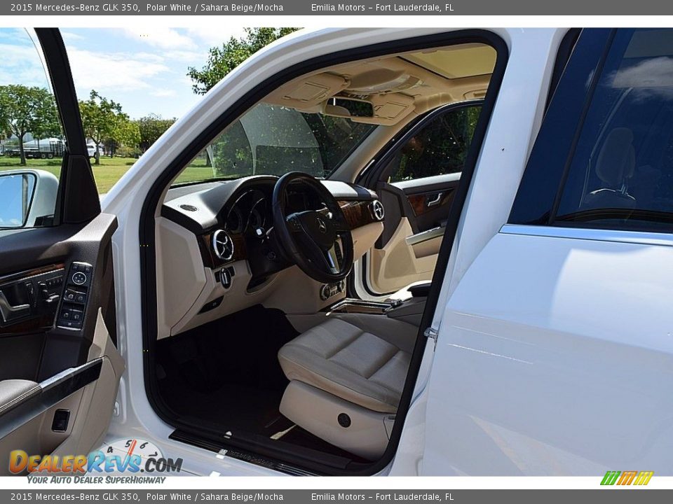 2015 Mercedes-Benz GLK 350 Polar White / Sahara Beige/Mocha Photo #16