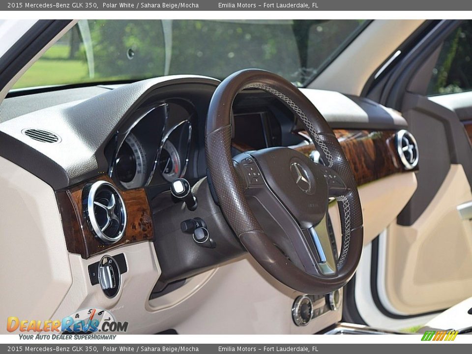 2015 Mercedes-Benz GLK 350 Polar White / Sahara Beige/Mocha Photo #18