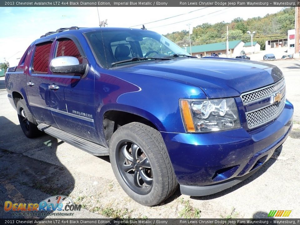 2013 Chevrolet Avalanche LTZ 4x4 Black Diamond Edition Imperial Blue Metallic / Ebony Photo #4