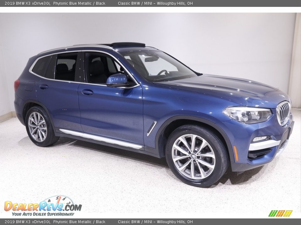 2019 BMW X3 xDrive30i Phytonic Blue Metallic / Black Photo #1