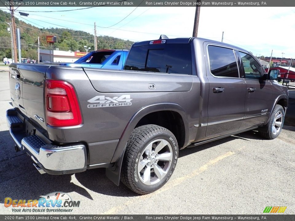 2020 Ram 1500 Limited Crew Cab 4x4 Granite Crystal Metallic / Black Photo #3