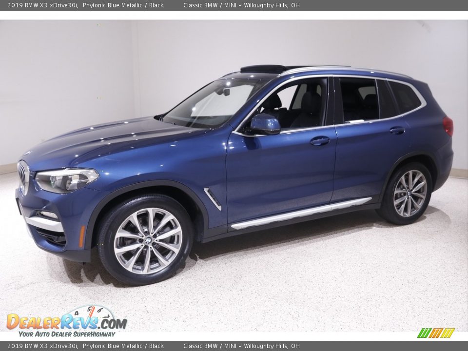 2019 BMW X3 xDrive30i Phytonic Blue Metallic / Black Photo #3