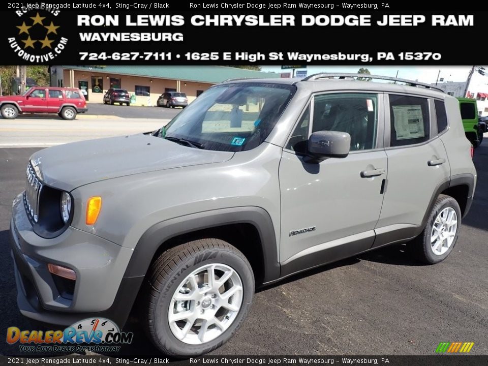 2021 Jeep Renegade Latitude 4x4 Sting-Gray / Black Photo #1