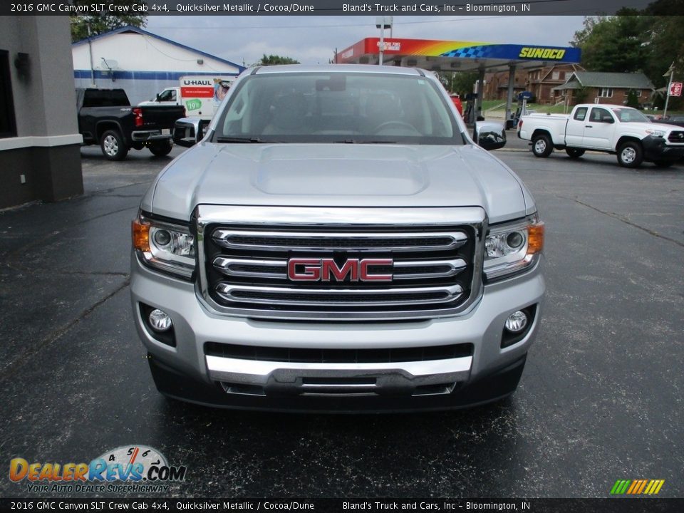 2016 GMC Canyon SLT Crew Cab 4x4 Quicksilver Metallic / Cocoa/Dune Photo #30