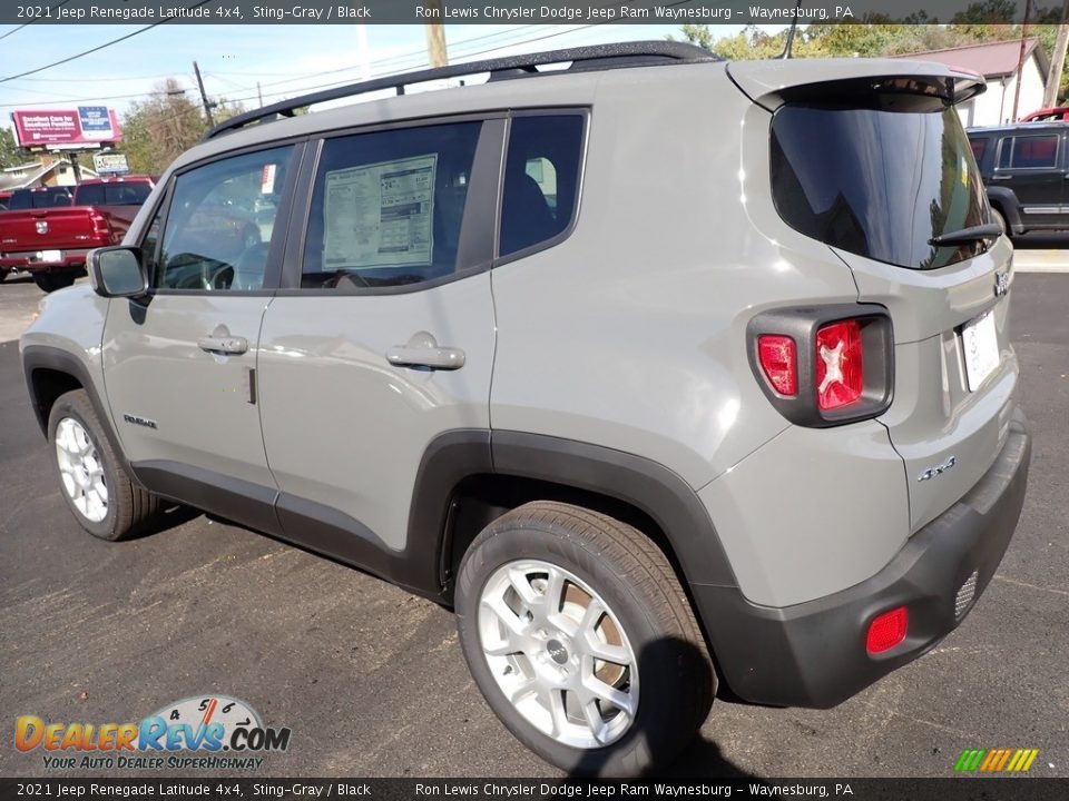 2021 Jeep Renegade Latitude 4x4 Sting-Gray / Black Photo #3