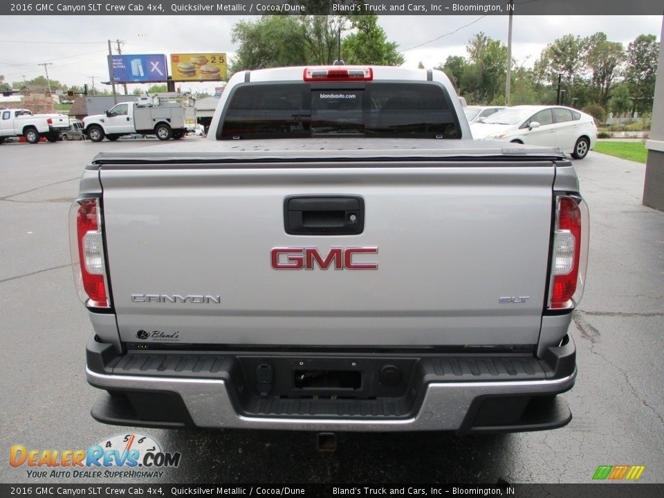 2016 GMC Canyon SLT Crew Cab 4x4 Quicksilver Metallic / Cocoa/Dune Photo #32