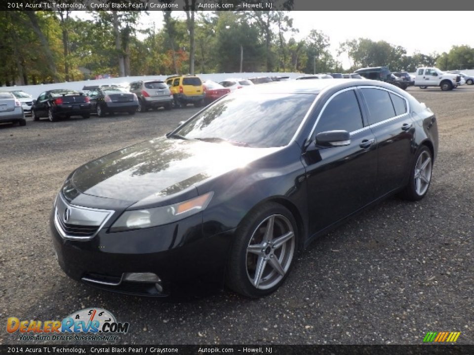 2014 Acura TL Technology Crystal Black Pearl / Graystone Photo #1