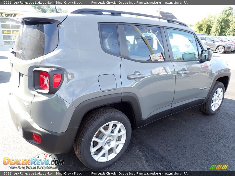 2021 Jeep Renegade Latitude 4x4 Sting-Gray / Black Photo #6