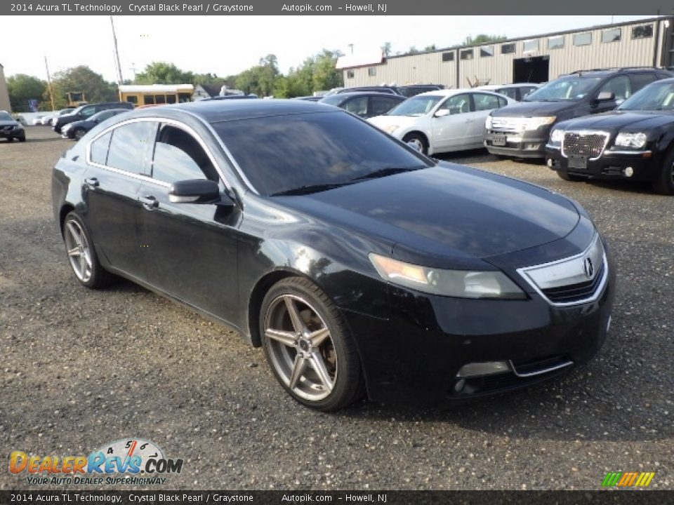 2014 Acura TL Technology Crystal Black Pearl / Graystone Photo #3