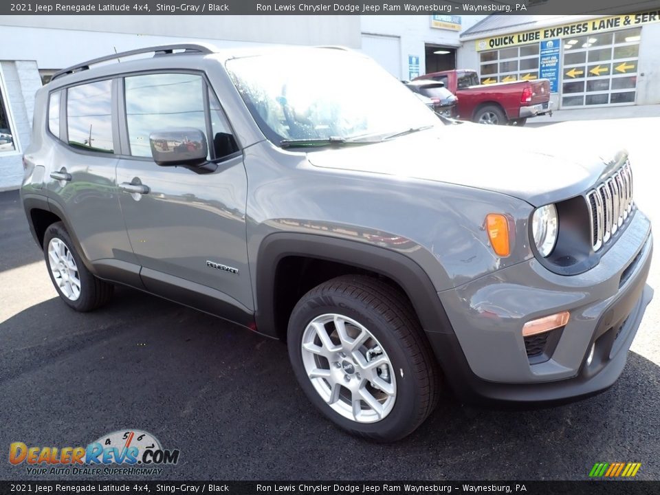 2021 Jeep Renegade Latitude 4x4 Sting-Gray / Black Photo #8