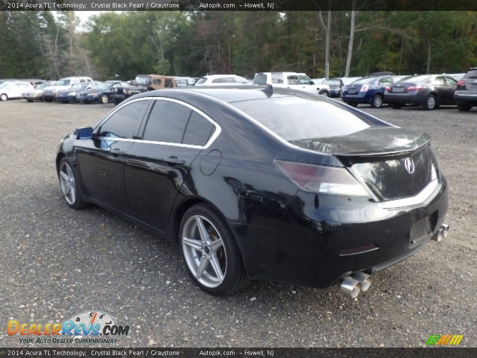 2014 Acura TL Technology Crystal Black Pearl / Graystone Photo #4