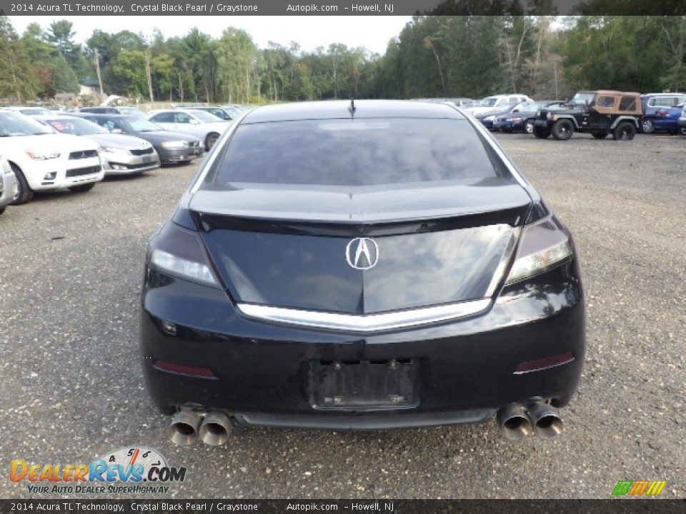 2014 Acura TL Technology Crystal Black Pearl / Graystone Photo #5