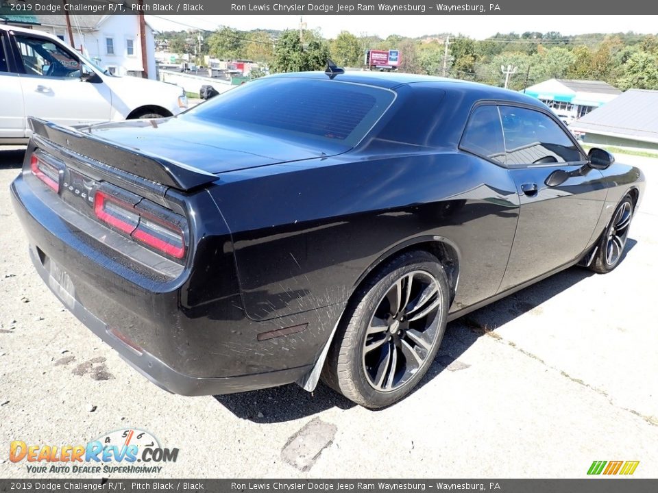 2019 Dodge Challenger R/T Pitch Black / Black Photo #3