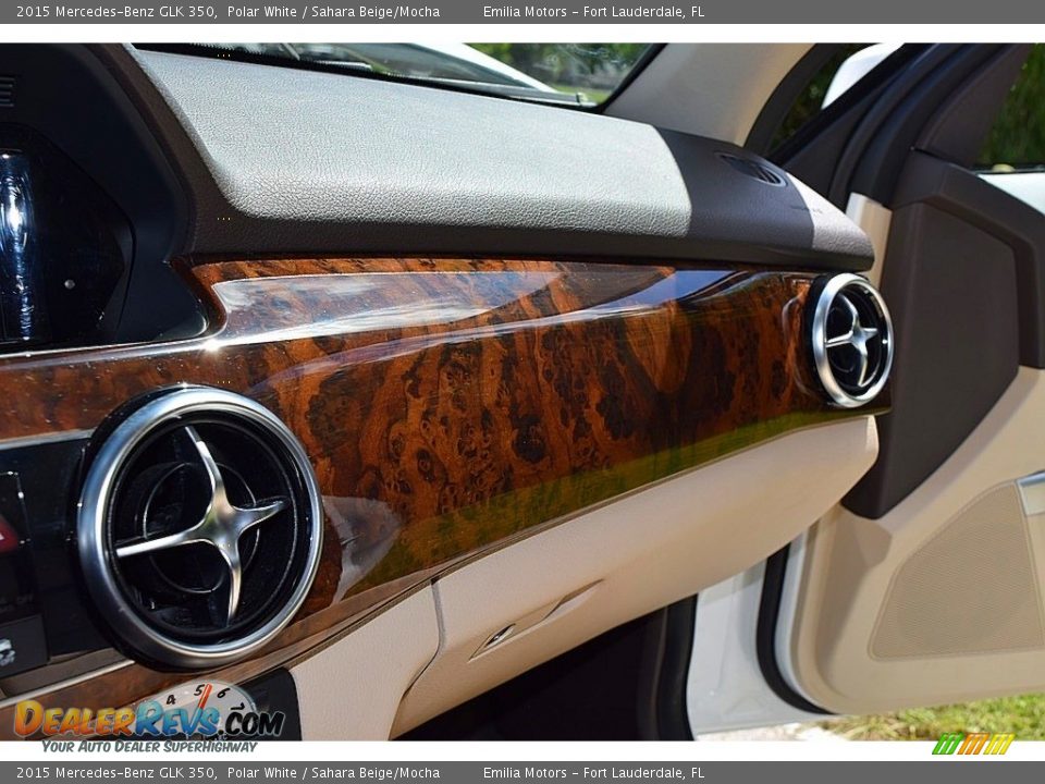 2015 Mercedes-Benz GLK 350 Polar White / Sahara Beige/Mocha Photo #48