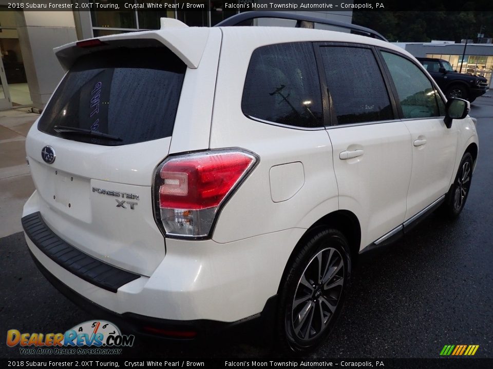 2018 Subaru Forester 2.0XT Touring Crystal White Pearl / Brown Photo #2