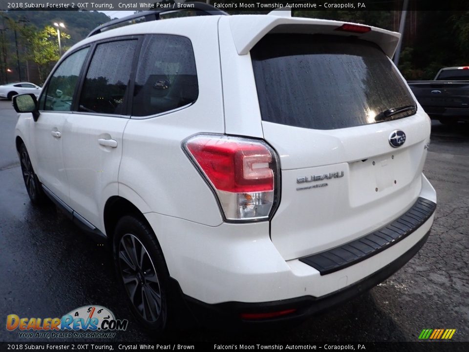 2018 Subaru Forester 2.0XT Touring Crystal White Pearl / Brown Photo #5