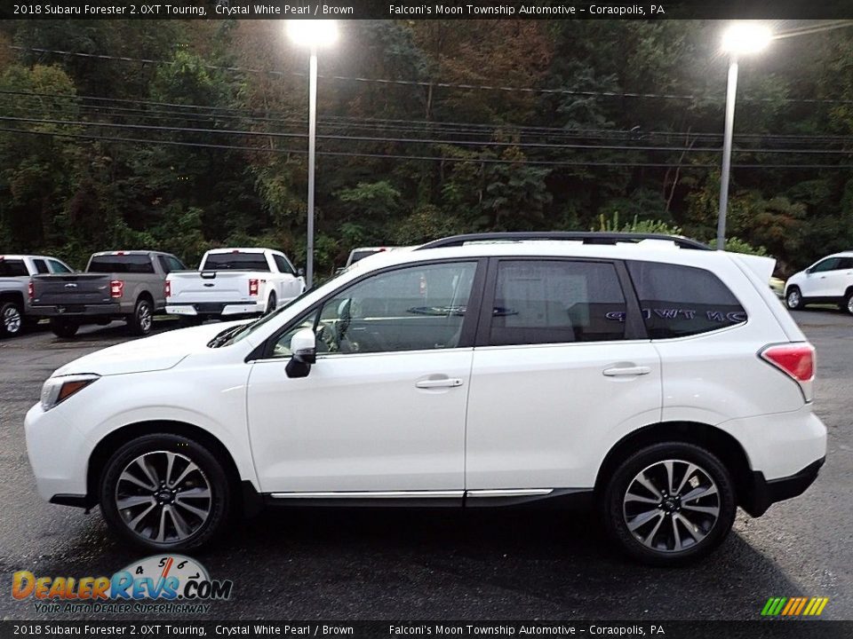 2018 Subaru Forester 2.0XT Touring Crystal White Pearl / Brown Photo #6