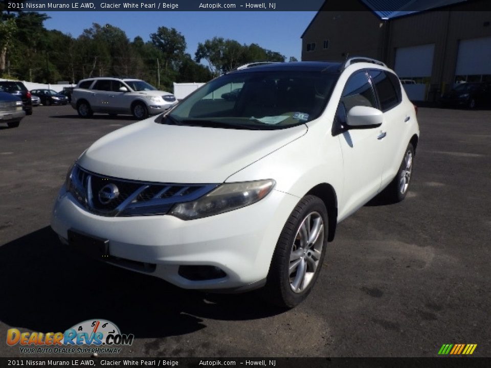 2011 Nissan Murano LE AWD Glacier White Pearl / Beige Photo #1