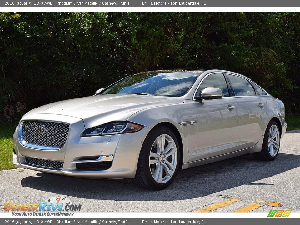 Rhodium Silver Metallic 2016 Jaguar XJ L 3.0 AWD Photo #11