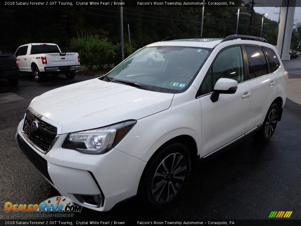 2018 Subaru Forester 2.0XT Touring Crystal White Pearl / Brown Photo #7