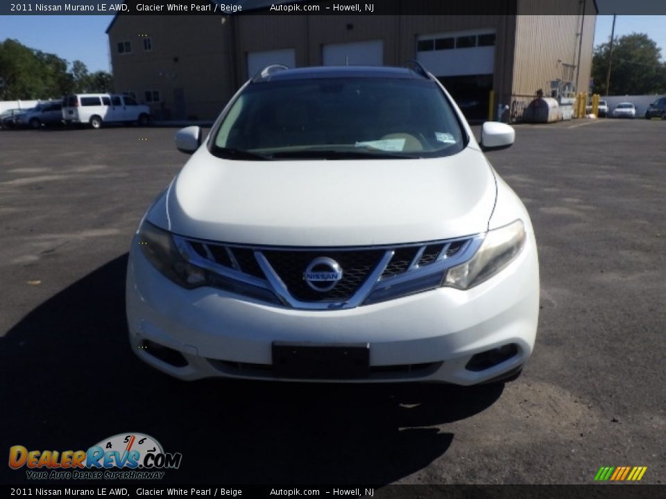 2011 Nissan Murano LE AWD Glacier White Pearl / Beige Photo #2