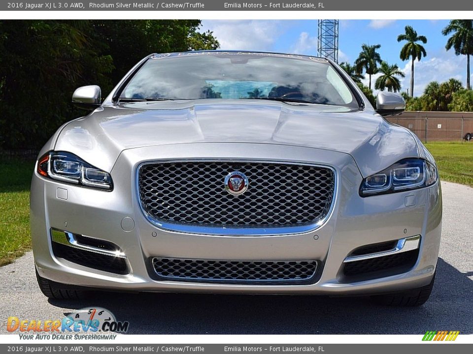 Rhodium Silver Metallic 2016 Jaguar XJ L 3.0 AWD Photo #12