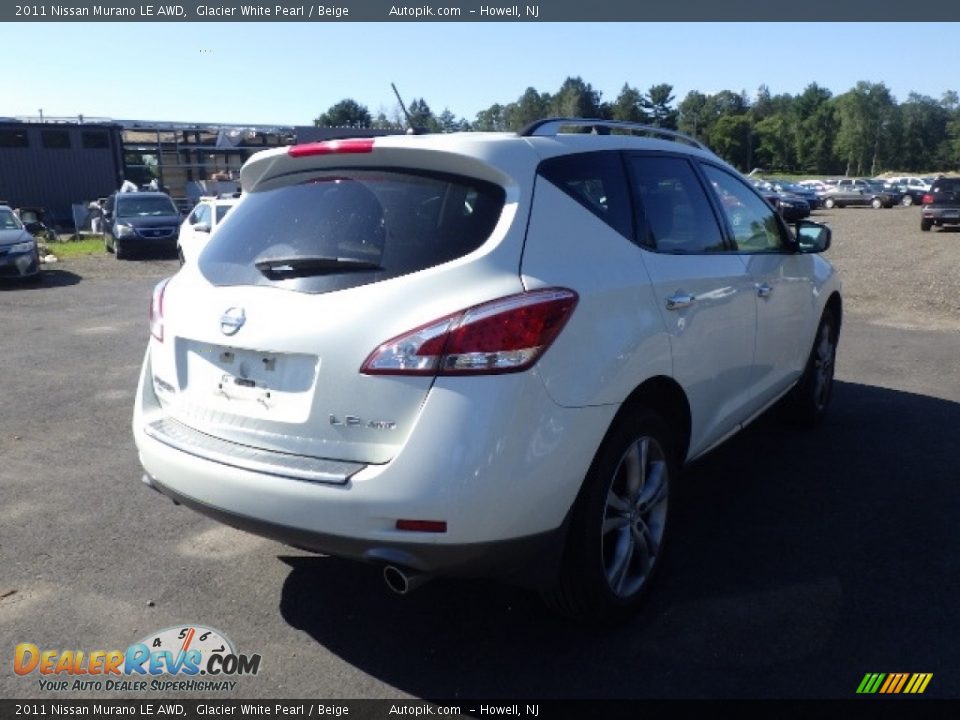 2011 Nissan Murano LE AWD Glacier White Pearl / Beige Photo #6