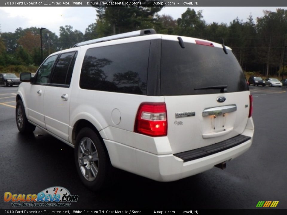 2010 Ford Expedition EL Limited 4x4 White Platinum Tri-Coat Metallic / Stone Photo #4