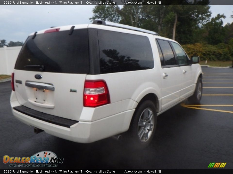 2010 Ford Expedition EL Limited 4x4 White Platinum Tri-Coat Metallic / Stone Photo #6