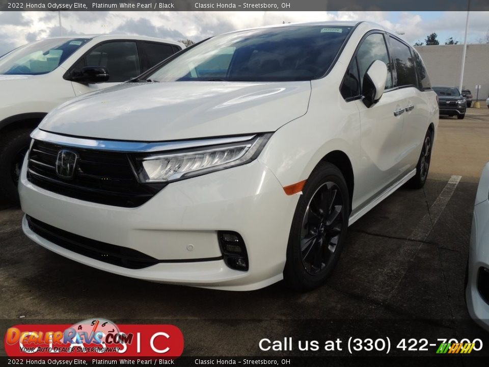 2022 Honda Odyssey Elite Platinum White Pearl / Black Photo #1