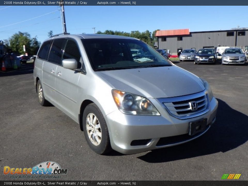 2008 Honda Odyssey EX-L Silver Pearl Metallic / Gray Photo #3