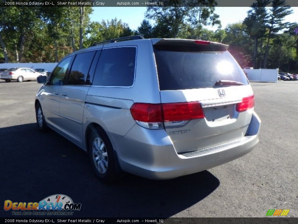 2008 Honda Odyssey EX-L Silver Pearl Metallic / Gray Photo #4