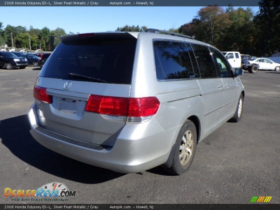 2008 Honda Odyssey EX-L Silver Pearl Metallic / Gray Photo #6