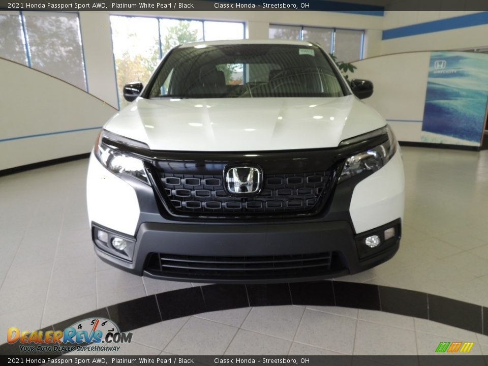 2021 Honda Passport Sport AWD Platinum White Pearl / Black Photo #2