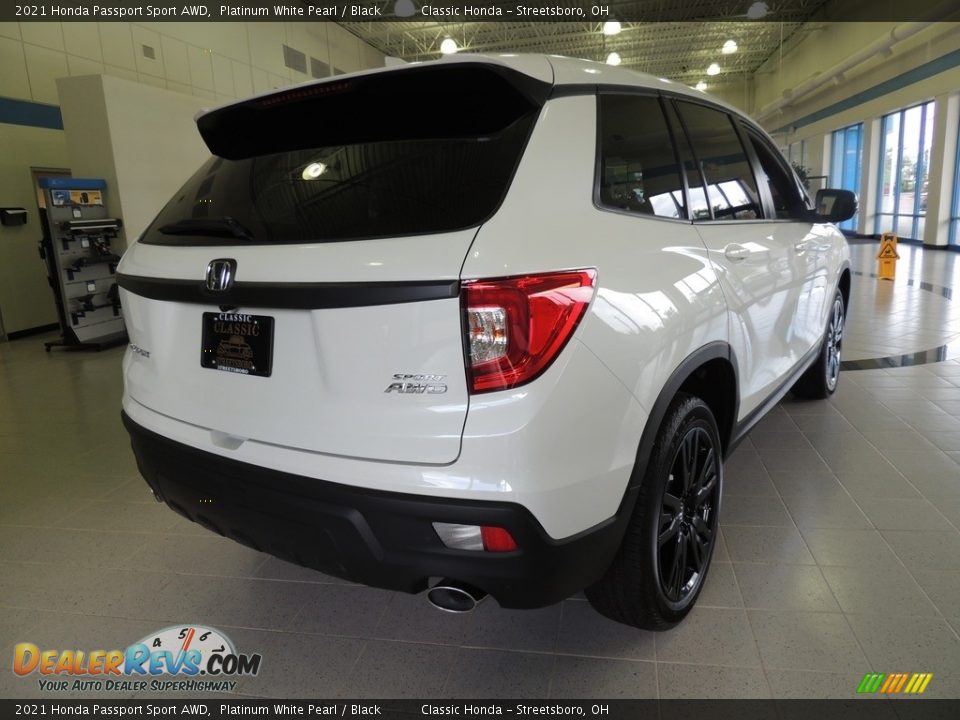 2021 Honda Passport Sport AWD Platinum White Pearl / Black Photo #4