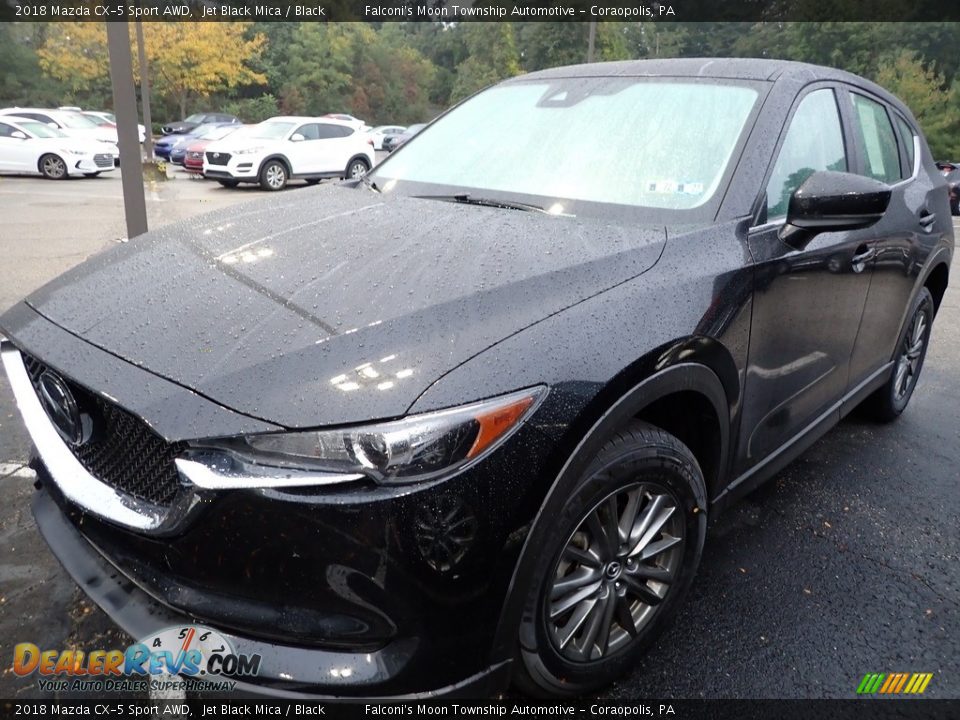 2018 Mazda CX-5 Sport AWD Jet Black Mica / Black Photo #1