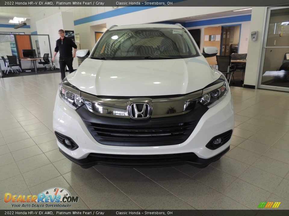 2022 Honda HR-V EX AWD Platinum White Pearl / Gray Photo #2