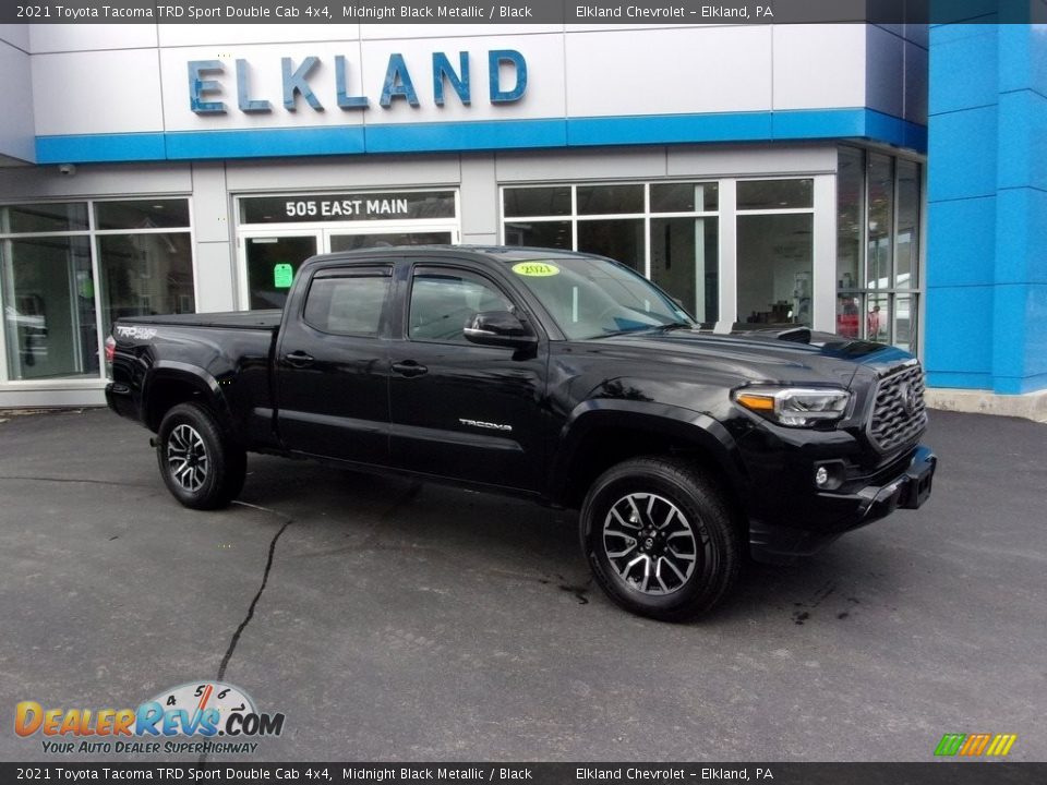 2021 Toyota Tacoma TRD Sport Double Cab 4x4 Midnight Black Metallic / Black Photo #1