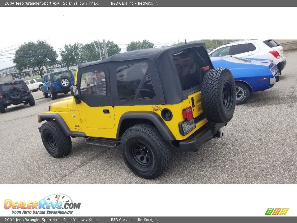 2004 Jeep Wrangler Sport 4x4 Solar Yellow / Khaki Photo #3