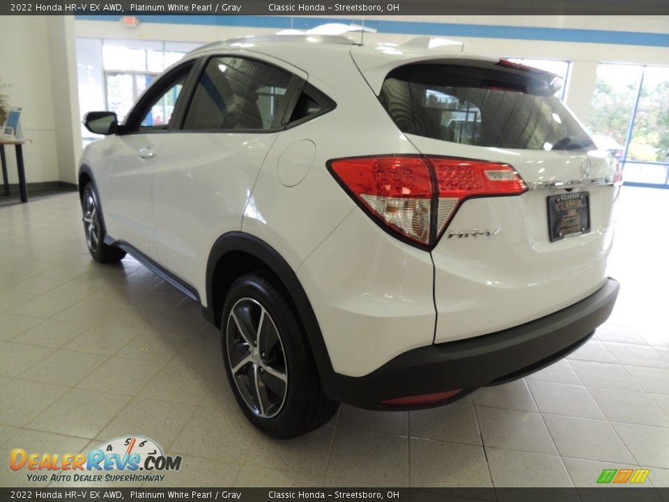 2022 Honda HR-V EX AWD Platinum White Pearl / Gray Photo #5