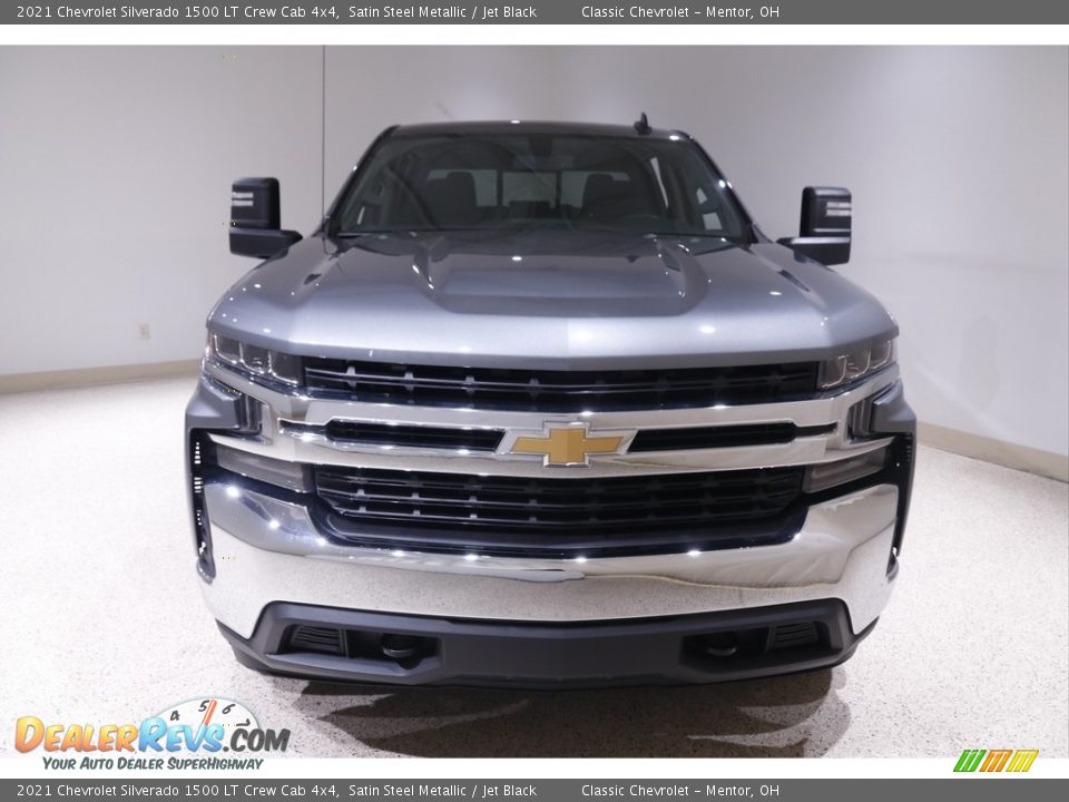 2021 Chevrolet Silverado 1500 LT Crew Cab 4x4 Satin Steel Metallic / Jet Black Photo #2