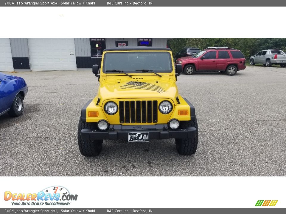 2004 Jeep Wrangler Sport 4x4 Solar Yellow / Khaki Photo #7