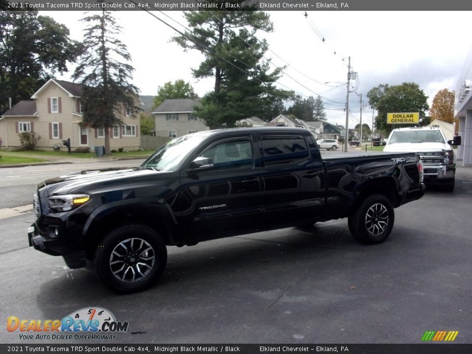 2021 Toyota Tacoma TRD Sport Double Cab 4x4 Midnight Black Metallic / Black Photo #8