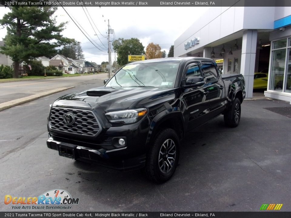 2021 Toyota Tacoma TRD Sport Double Cab 4x4 Midnight Black Metallic / Black Photo #9