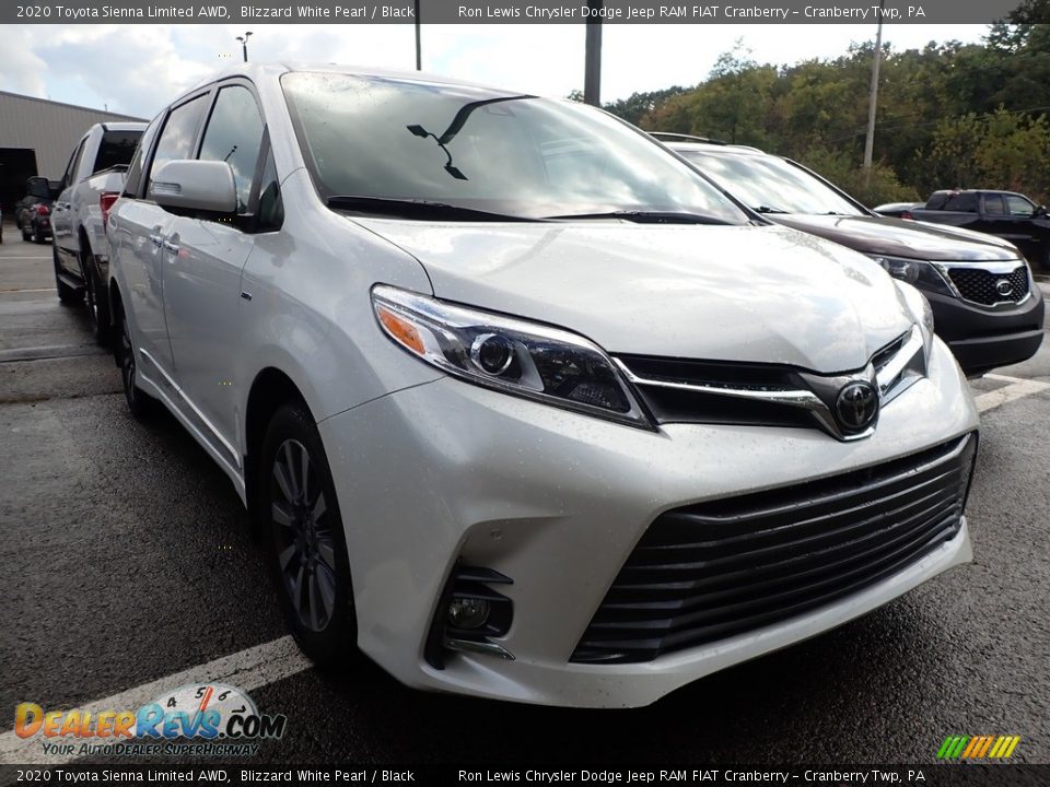 2020 Toyota Sienna Limited AWD Blizzard White Pearl / Black Photo #2