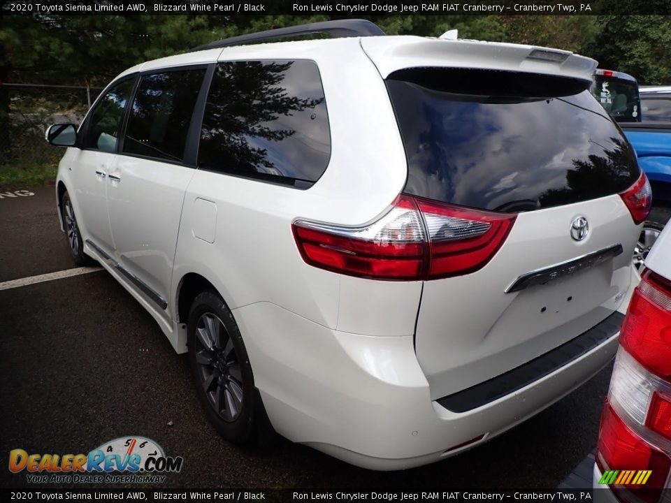 2020 Toyota Sienna Limited AWD Blizzard White Pearl / Black Photo #3