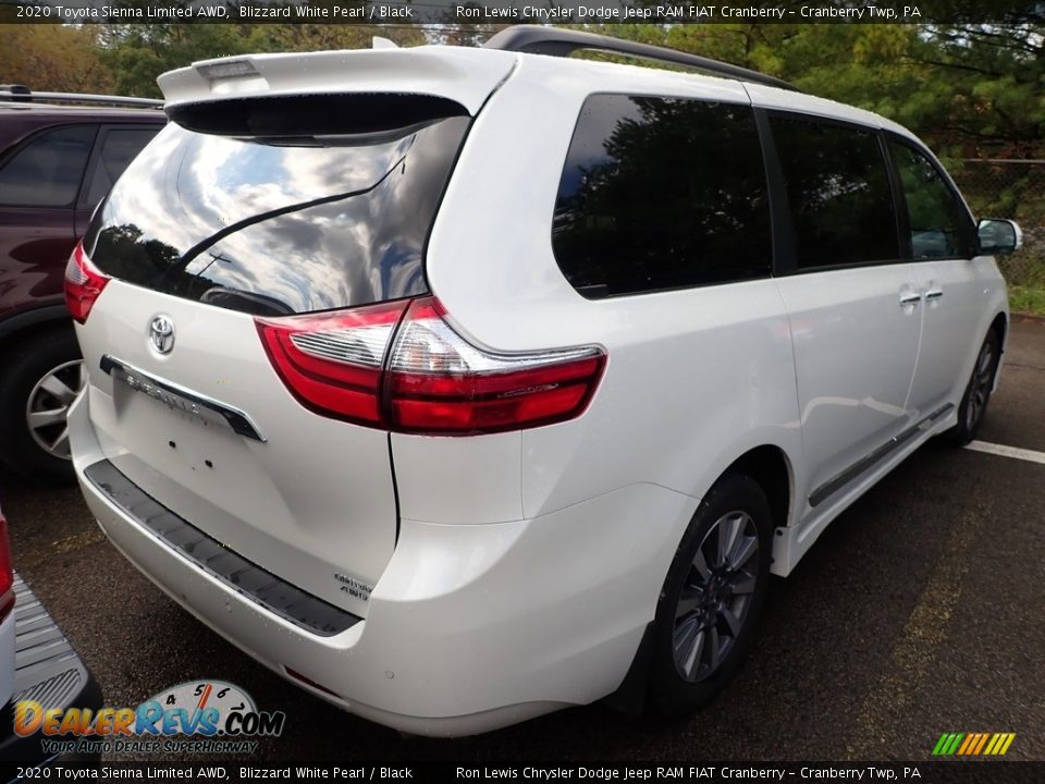 2020 Toyota Sienna Limited AWD Blizzard White Pearl / Black Photo #4