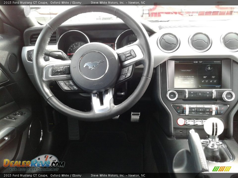 2015 Ford Mustang GT Coupe Oxford White / Ebony Photo #17