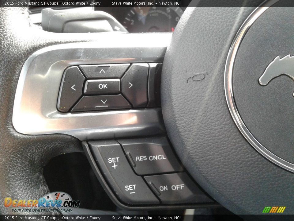 2015 Ford Mustang GT Coupe Oxford White / Ebony Photo #18